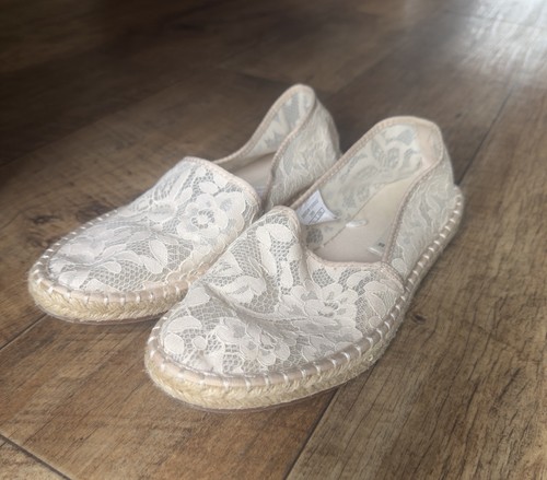 Zara lace flat - lace, espadrille