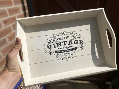 Vintage style wooden serving - wooden,