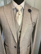 Mens Three Piece Suit Light