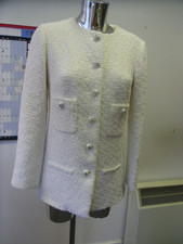 Chanel White Jacket Size 36