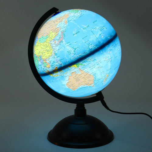 Illuminated world globe led - illuminated,