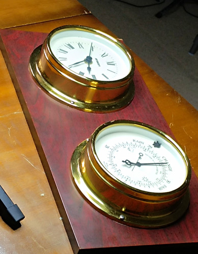 Brass barometer wall - brass, &