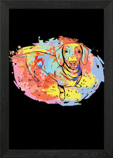 Dachshund Shirt Framed Wall