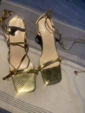 Beautiful Gold Kitten Mule