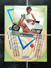 Vintage LAMBRETTA Calendar Poster CENTO J125 Starstream SCOOTER Series J100 J50