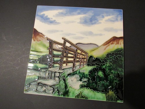 Benaya ceramic art tile wood - ceramic,