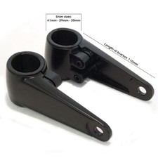 Universal Motorcycle Headlight brackets BLACK 35, 39 , 41mm Forks Triumph Bobber