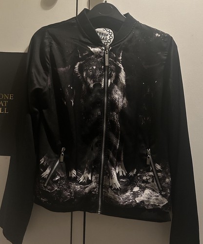 Drop dead wolves bomber jacket - drop,