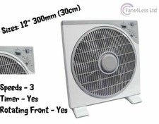 12" Box Fan 3 Speed Air Mover