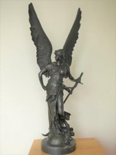 Semi-Nude Female Angel Warrior