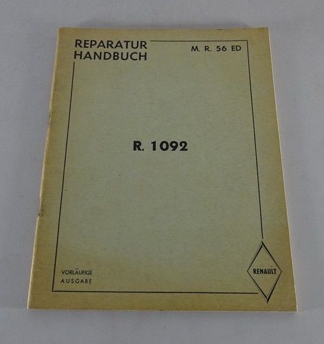 Workshop manual renault - renault, r