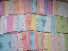 25 x A4 Sheets Thick Textured Craft Papers MIXED COLOURS Bundle Card Making Etc.