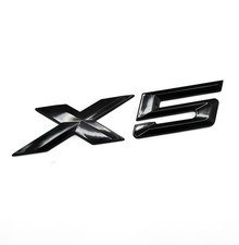X5 Gloss Black Letters Emblem Rear Boot Trunk Badge For BMW XDrive Series