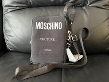 MOSCHINO COUTURE LOGO BLACK SHOULDER BAG NYLON NEW RRP £285