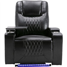 Gaming Recliner Chair Cinema Armchair PU Leather Electric Recline Single Sofa
