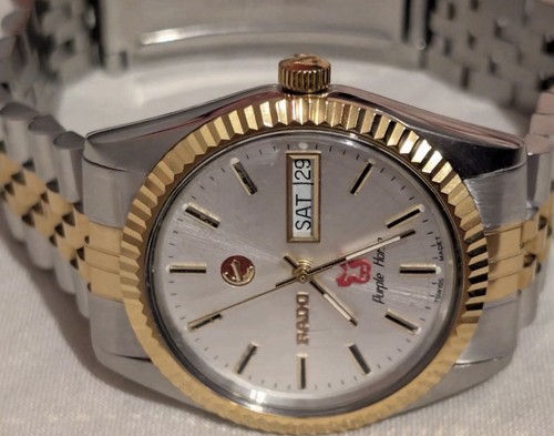 Rado purple horse gold dial - rado,