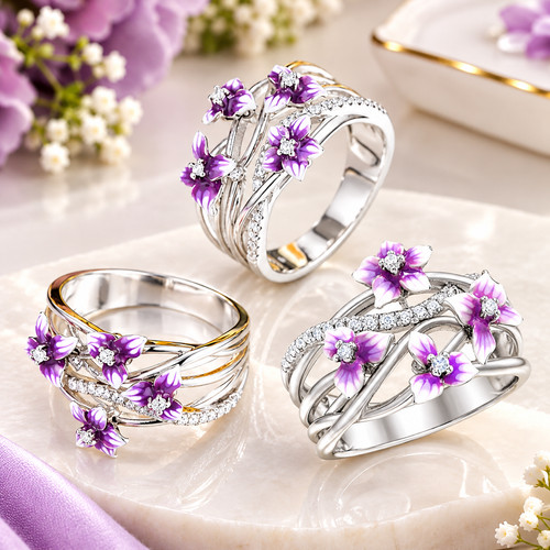 925 rings jewelry - jewelry, daisies