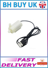 MICRO 3-6v DC INLINE WATER PUMP 120L/H, AQUARIUM AUTO TOP UP DIY, UK