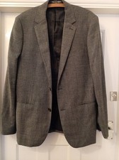 Mens Reiss Lance Blazer Suit Jacket Grey Wool 40r Chest Unworn with tags £265