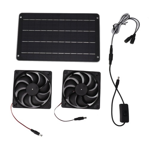 Solar fan greenhouse heater - solar, fan,