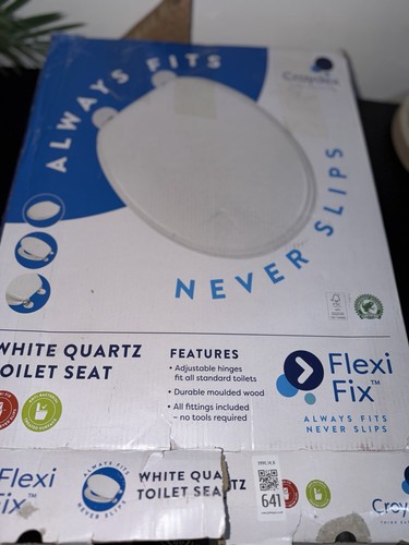 Croydex white quartz toilet - croydex,