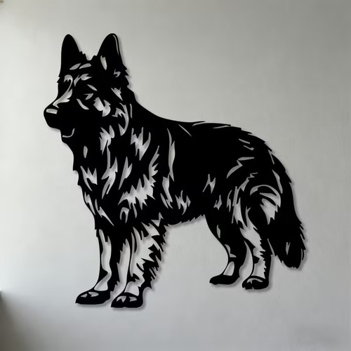 German shepherd metal - metal, art