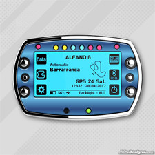 BLUE CHROME GEL STICKER FOR