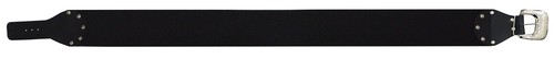 Black wide elastic belt - black,