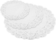 40 Pack White Paper Doilies Size 24 CM Round Lace Party Doylies