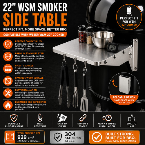 Bbq side table for - bbq, wsm