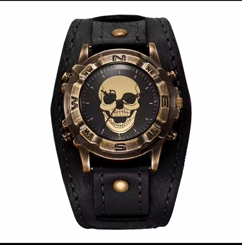 Punk biker skull quartz - skull,