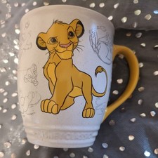 Disney Store Genuine Original Authentic Lion King Simba Sketch Coffee Cup Mug