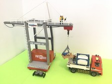 PLAYMOBIL CITY LIFE MOTORISED LOADING CRANE 5254 WITH FLATBED TRUCK 5283