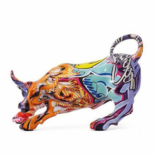 Resin bull sculpture with - bull,