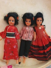 Vintage rexard  doll  collecables Souvenir traditional national costume dolls x3