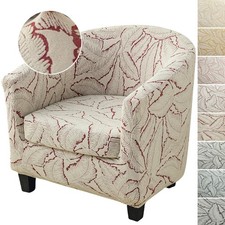 Stretch Jacquard Tub Chair