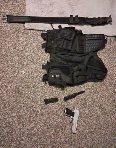 Black tactical cosplay vest - black,