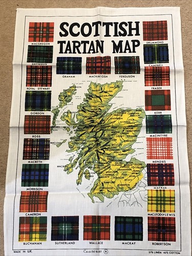 Vintage tea towel linen cotton - tea,