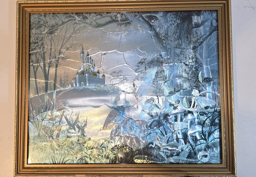 Vintage framed fairy - framed, fantasy