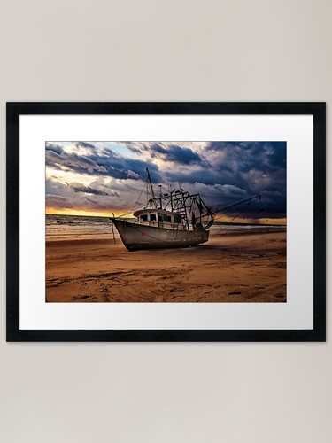 Shrimp boat beached - beached, 2