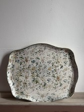Vintage Kashmir Papier Mache Cream Tray