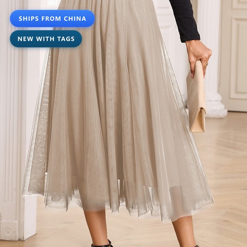 Women tulle mesh overlay - women's,