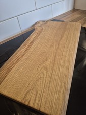 ✨ Handmade Solid Oak Serving / Chopping Board – Rustic Live Edge ✨