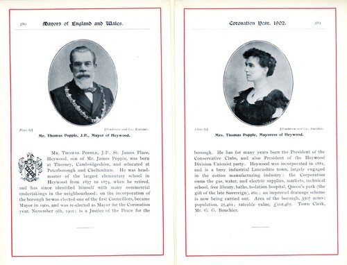 Mayor mayoress of heywood - &,