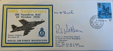 RAF Honington 208 squadron 60th, PAIR signed