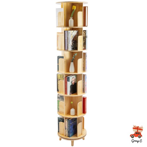 Tier rotating bookshelf 360 - 6,