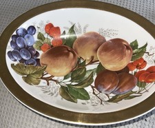 Vintage Bone China Fruit Oval