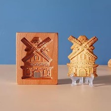 Wooden Cookie Molds,Windmill