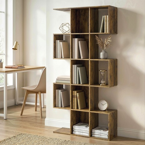 Homcom geometric bookshelf - geometric,