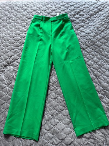 Zara green wide - zara, trousers